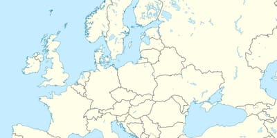 Peta Albania di eropah