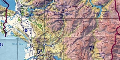 Peta Albania geografi