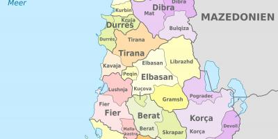 Peta Albania politik